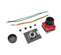 Eieenotee 1/1.8 1800TVL Mini FPV Camera 2.1mm Lens Power 5V-40V PAL/NTSC PAL/NTSC OSD Adjustable for RC Drones DIY Upgrade Parts Red