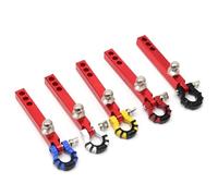 Eieenotee 1/10 Climbing Car Series Universal 6x6 Square Mouth Metal Trailer Hook Ball Head + U Buckle New Rescue Easy Install