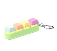 Eieenotee 1 Piece Decompression Toys Keyboard Clicker Toy Keyboard Cube-Toy Mechanical Key Toy Plastic Button Stress Relief for Adult Gifts,F