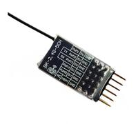 Eieenotee 1 Piece ELRS 2.4Ghz 5CH PWM ExpressLRS Receiver with 2DBi 2.4G Copper Pipe Antenna PWM/CRSF Protocol Black PCB+Plastic+Metal for RC FPV Fixed Wing Drone
