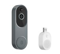 Eieenotee 1080P Smart Wireless Video Doorbell Camera, Home Security with Intelligent Human Detection,Real-Time Alert, 2.4GHz Wi-Fi