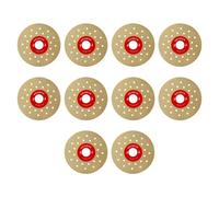 Eieenotee 10Pcs 4Inch 100mm Diamond Cutting Grinding Disc Vacuum Brazed Saw Blade for Marble Porcelain Tiles Rock Slab Porcelain