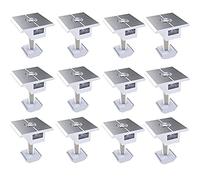 Eieenotee 12Piece Photovoltaic Support Aluminum Alloy Medium Pressure Block Slider 40Mm for Connecting and Fixing Solar Panels