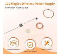 Eieenotee 12V Maglev Wireless Power Supply Induction Wireless Receiver LightLED DIY Magnetic Levitation Moon Lamp