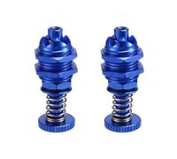 Eieenotee 2Pcs 35mm Height Push Butto Hatch Cabin Spring Cover Lock for RC Boat Ship Body Shell Spare Parts Blue