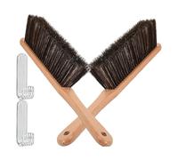 Eieenotee 2PCS Anti-Scratchlarge Hand Broom Brush for Dust and Debris Sand Brush Small Whisk Broom for Car, Reusable, Washable Easy to Use