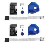 Eieenotee 2X DC V5.15B GDEMU Optical Drive Simulation Board for DreamCast and Colorful Remote SD Card Mount Kit for GDEMU(Blue)