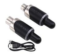 Eieenotee 2X New U801 UHF Wireless XLR Transmitter and Receiver Microphone Converter Wireless Microphone for Live Interview/Studio