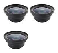 Eieenotee 3pcs Professional 37mm Macro+72mm Wide Angle Lens 0.39X Full HD for 4K Camcorder