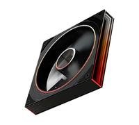 Eieenotee 3X PC Case Fan Star Ring 140mm 5V 3Pin ARGB Cyclic Mirror Light Effect Lian PWM 650 to 1800RPM Cooling Fan Black B