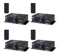Eieenotee 4X Ak380 800W 12V Power Amplifier Bluetooth Stereo Home Car Audio Amp Music Player Car Speaker Class D FM USB/SD