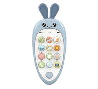 Eieenotee Baby Cell Phone Toy with Early Education & Music, Learning Educational Fake Phone for Kids, Sensory Toy for Kids Blue