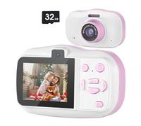 Eieenotee Children Camera Waterproof 1080P Mini Selfie Kid Toy Digital Cameras 32G Video Camcorder Toy Kids Birthday Gift-A