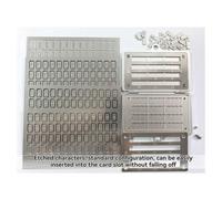 Eieenotee Crypto Seed Phrase Backup,Stainless Steel Seed Phrase Storage with Lock Hole,24 Words Backup,for BIP39 Hardware Wallets