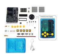 Eieenotee DIY Pixel Game Kit Mini Pixel Game Console with Voice Electronics DIY Soldering Project Practice Solder Learning Set B