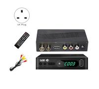 Eieenotee DVB-T2 TV Tuner Terrestrial Satellite TV Receiver Digital HEVC DVBT2 264 HD TV Boxs USB Set Top Box UK Plug