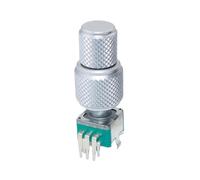 Eieenotee EC11EBB24C03 Dual- Encoder with Switch Cap 30 Position Rotary Knob Dual Encoder with Switch