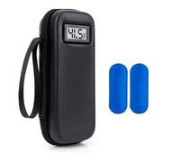 Eieenotee for Diabetes Care Insulin Cooler Travel Case Featuring Temperature Display& 2 Reusable Ice Pack Slots ¨H