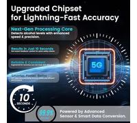 Eieenotee Handheld Digital Alcohol Detector Digital Alcohol Tester Breath Alcohol Tester with 8 Mouthpieces for Driving Social Safety