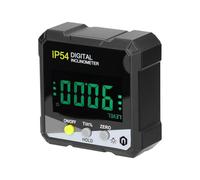 Eieenotee IP54 4X90¡ã Portable Digital Inclinometer LCD Backlight Digital Protractor Slope Meter Digital Angle Ruler Reusable Easy to Use (Yellow)