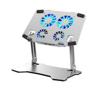 Eieenotee Laptop Cooling Pad Adjustable Aluminum Stand Portable Laptop Holder for All Tablets