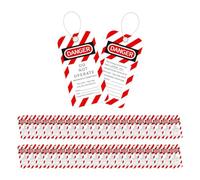 Eieenotee Lockout Tagout Tags Tear & Water Tags 3 X 5.75-Inch, 40 Danger Do Not Operate Tags with 40 Zip Ties Parts
