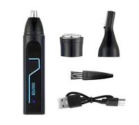 Eieenotee Men' S Rechargeable Ear and Nose Hair Trimmer, Grooming Kit Featuring Powerful Motor,Professional Painless Hair Removal