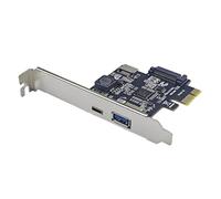 Eieenotee PCI-E 1X to USB3.2 GEN1 USB-A+Type-C+TYPE-E Front Adapter Card PCIe to Type-C Type-E USB3.2 5Gbps Expansion Card