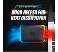 Eieenotee Quiet Super Vacuum Fan Cooling Laptop Cooler Pad Adjustable Laptops