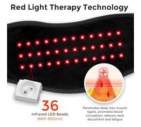 Eieenotee Red Light Heating Neck Guard Heated Neck Wrap Cordless Portable Heating Pad Mini