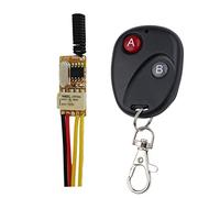 Eieenotee Remote Switch 433MHZ 4.2V 4.5V 5V 6V 7.4V 9V 12V Small Relay Contact Wireless Switches NO COM NC Relay Contact Mini PCB+Plastic
