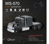 Eieenotee Retro Desktop Speaker HIFI Stereo Car Bluetooth Speaker -570 with USB TF Card Support FM Radio for Home& Office B