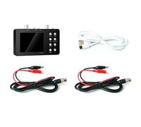 Eieenotee SCO2 Dual Channel Digital Oscilloscope 50M Sampling Rate 10Mhz Analog Bandwidth One Key AUTO Anti Burning Black Set 1