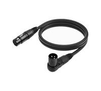 Eieenotee Studio for Speaker XLR Microphone Extension Cable XLR Male to Female 3-Pin Right Angle Mic Cable