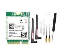 Eieenotee WiFi7 Card RTL8922AE 6338Mbps 2.4G/5G/6G Bluetooth5.4 M. 2 NGFF Wireless WiFi Adapter Card+ 10DB Antenna for 10/11