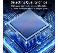 Eieenotee Win 7/8/10/11 Compatible USB External CD Drive Universal DVD Player for Pc Computer Laptop