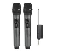 Eieenotee WN043 Wireless Microphone 2 Channels UHF Fixed Frequency Handheld Mic Karaoke Professional Church Show Meeting