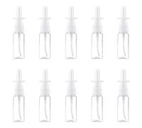 EiEiFiFi 10 Pcs Empty Nasal Spray Bottle Direct Spray Container Transparent Nasal Sprayer Bottle for Home and Travel Use 20 ML Transparent