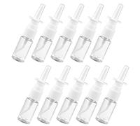 EiEiFiFi 10 Pcs Empty Nasal Spray Bottle Direct Spray Container Transparent Nasal Sprayer Bottle for Home and Travel Use 10 ML Transparent