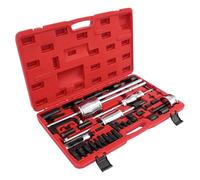 EieiKaha 40PCS Diesel Injector Puller Remover Tool Heavy Duty Universal Master Kit Slide Hammer Kit Portable Extractor Engine Injection Fuel Pump Puller Disassembly Nozzles Set for Car Diesel