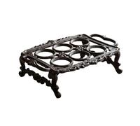 Eierablage Aus Gusseisen - Gusseisen 29 cm, Retro-Eierhalter, 8-Gitter-Design | Robuster, Rustikaler Thekenständer, Vintage-Eierständer Für Weihnachten, Küche, Theke, Wohnung, Wohnheim, Restaurant