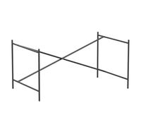 Eiermann 1 table frame W 110 x D 78 x H 66 cm / CROSS STRIPE CENTRE / BLACK RAL 9005 Richard Lampert SINGLE PIECES