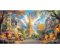 Eiffel-Tower 1000 Piece Educational Game Decompression Puzzle Recycled Paper Fun Present & Activity for Home for Wall Decoration and Gifts 38x26/1000pcs