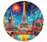 Eiffel Tower (22)_2 1000 Pieces Jigsaws CircularJigsaw Jigsaw Puzzles for Adults & Kids Unique Challenge Games 1000pcs (67.5x67.5cm)