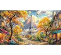 Eiffel-Tower Adult Jigsaws 1000 Piece Puzzle Game Challenging Puzzles for Wall Decoration and Gifts Great Gift Idea Educational Games 38x26/1000pcs