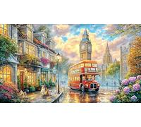 Eiffel-Tower-at-Sunset Adult Jigsaws 1000Pc Educational Game Decompression Fun Present & Activity for Home for Adults and Kids Age 12 Years + Beautiful Decoration Puzzle 38x52/1000pcs