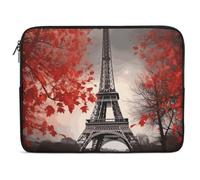Eiffel Tower Autumn Leaves Laptop Sleeve 10-17 Inch - Ultra Slim Laptop Case Lightweight Neoprene Notebook Case Portable Computer Sleeve Bag