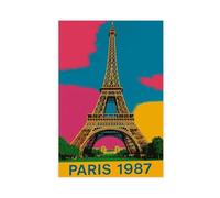 Eiffel Tower Canvas Poster Bedroom Decor Landscape Office Room Decor Gift 16x24inch(40x60cm)