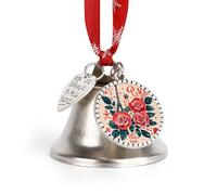 Eiffel Tower Christmas Bells Ornaments, Hanging Iron Jingles Decoration - Elegant Jingle Bell Ornament for Tree, Home, Festive Decor