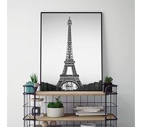 Eiffel Tower Decor Canvas Paintings Poster French Paris Wall Art Prints Black And White Paris Landscape Pictures Wall Decor 30X40Cm No Frame